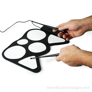 USB Roll-up Drum Kit with Tempo Adjustment, Easy to Use and Carry